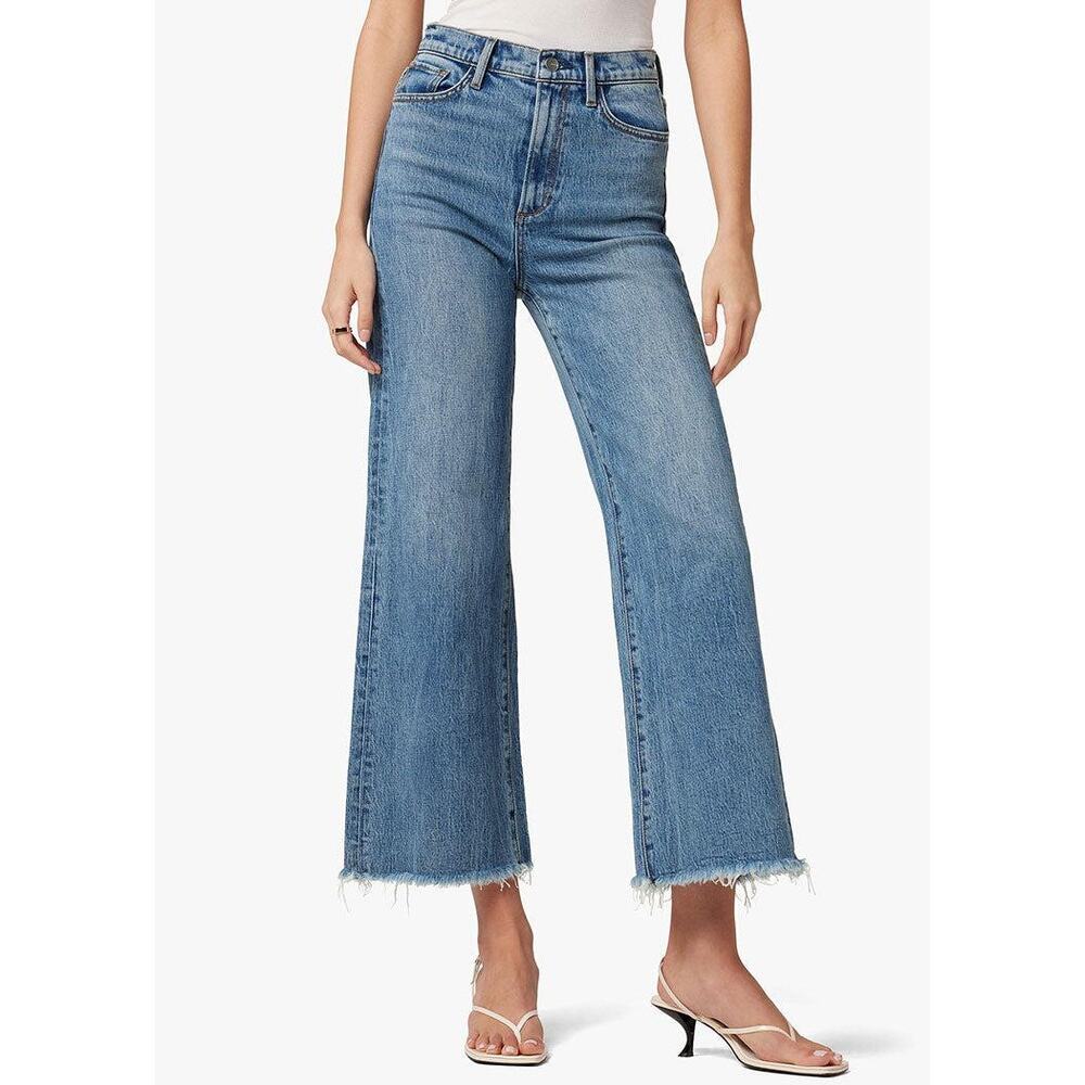 Joe's The Mia High Rise Wide Leg Ankle Frayed Hem Jeans NWT
